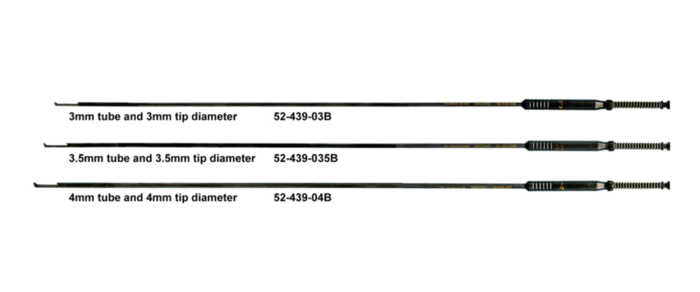 Endoscopic Kerrison Rongeur Footplates Kerrison Rongeur 3mm tube and 3 mm tip diameter 3.5 mm tube and 3.5 tip diameter 4mm tube and 4mm tip diameter