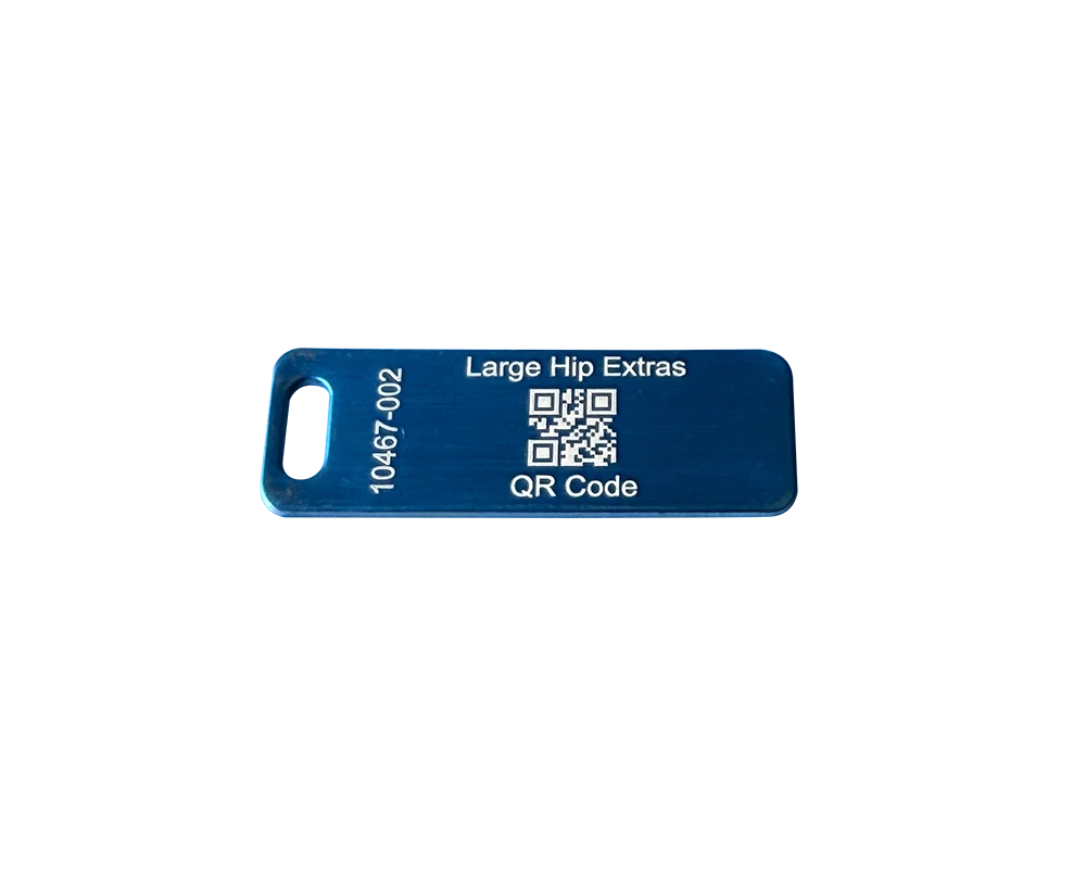 Wiggins Aluminum Instrument Tray ID Tags