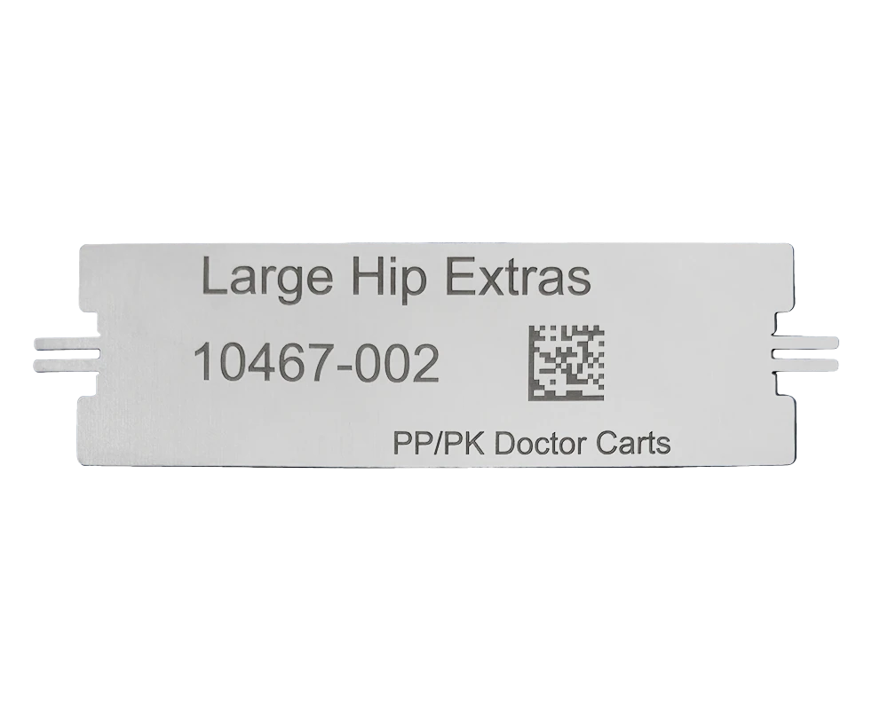 Wiggins Prong Plate Tray ID Tag (No Hardware Required)