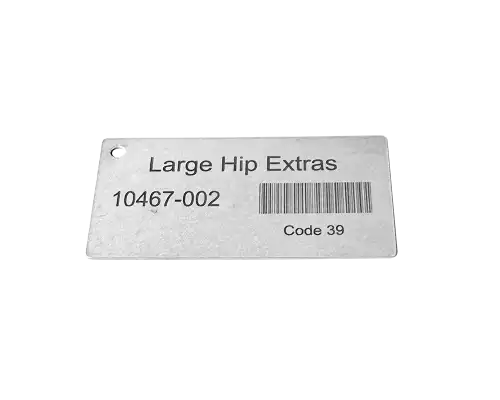 Rectangle ID Tag - view 2