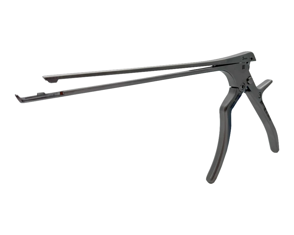 Ebner economy detachable Kerrison rongeur with the shaft lifted away from the footplate, part EBD-03