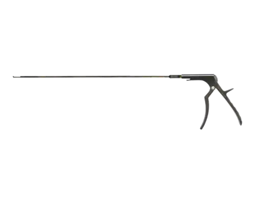 Wiggins endoscopic Kerrison rongeur with long rotating shaft for tubular approaches