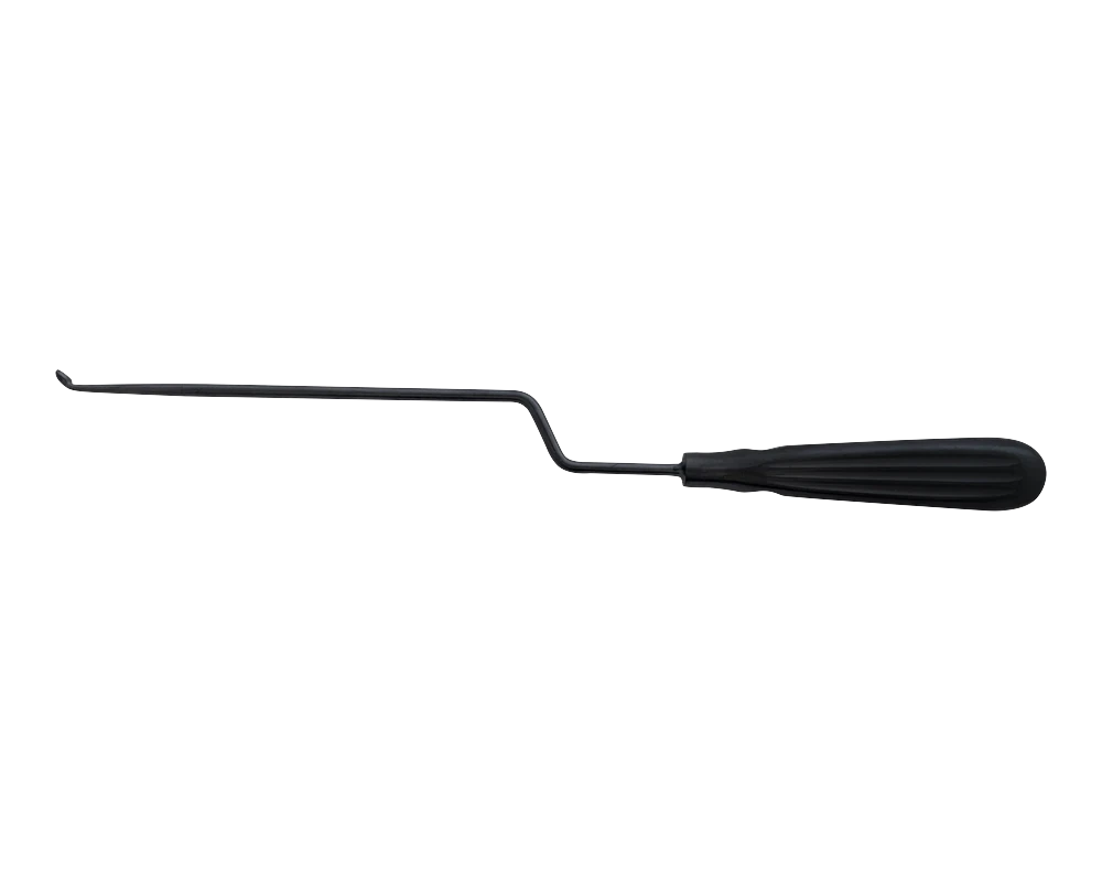 Wiggins MIS bayonet curette with a 45 degree up cup, 3.6mm, part 90-055-36BYB