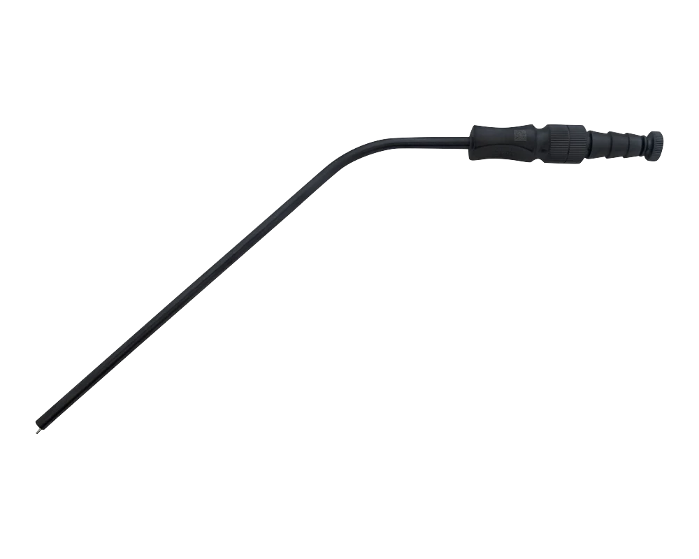 Wiggins MIS suction tube, 12 French, black ceramic coated, part 90-010-12