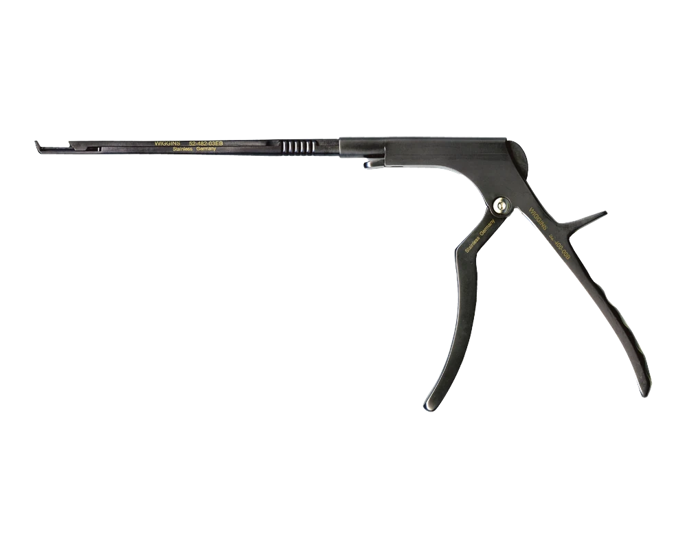 Wiggins rotating Kerrison rongeur with detachable rotating shaft