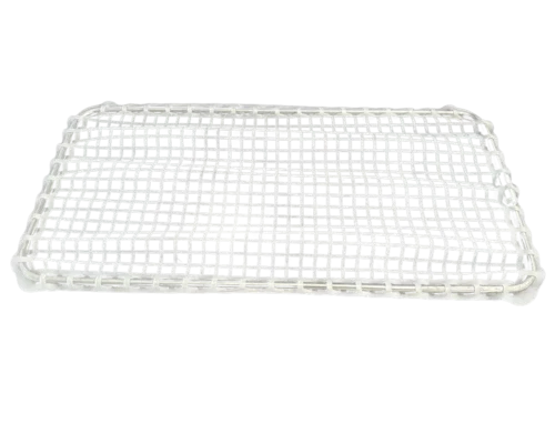 Wiggins tray restraint bracket keeping a sterilization basket in orientation